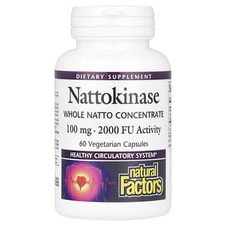 Natural Factors, Nattokinase, 100 mg, 60 Vegetarian Capsules