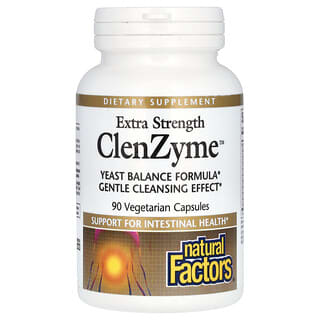 Natural Factors, ClenZyme Extra-fort, 90 gélules végétariennes