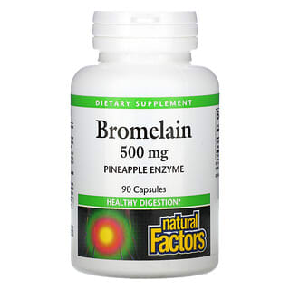 Natural Factors‏, Bromelain, 500 mg, 90 Capsules