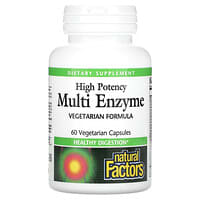 Natural Factors, High Potency Multi Enzyme, 60 Vegetarian Capsules
