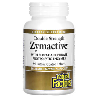Natural Factors, Zymactive，雙重強度，90 片腸溶包衣片