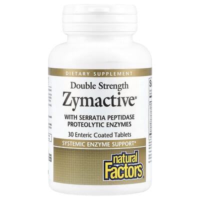Natural Factors, Zymactive, 30 Enteric Coated Tablets