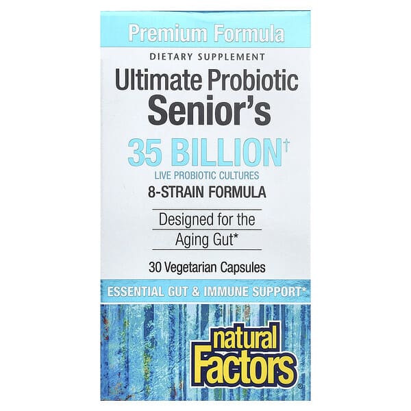 Natural Factors, Ultimate Probiotic Senior's, 30 Kapsul Vegetarian