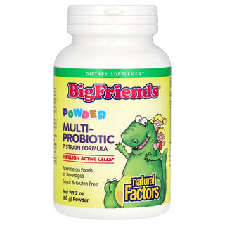 Natural Factors, BigFriends®, Multi-Probiotic Powder, 3 Billion CFU, 2 oz (60 g)