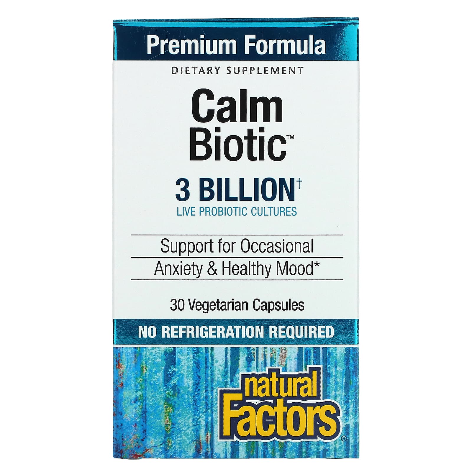 Calm Biotic - 3 Milliards - 30 Caps - Natural Factors main image 1