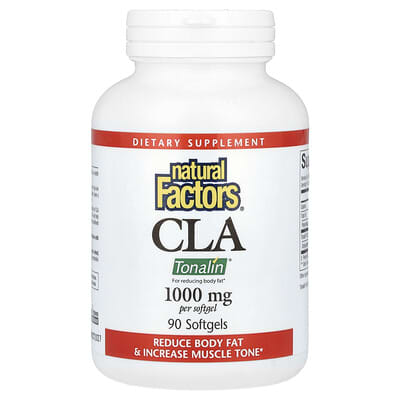 Natural Factors, CLA 1000 mg, 90 Softgels