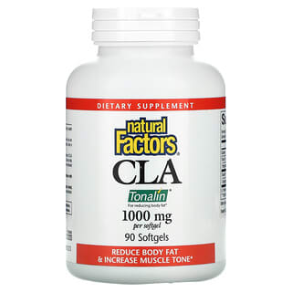 Natural Factors, CLA 토날린, 1000 mg, 90 소프트 젤
