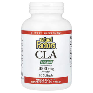 Natural Factors, CLA, 2000 mg, 90 cápsulas blandas (1000 mg por cápsula blanda)