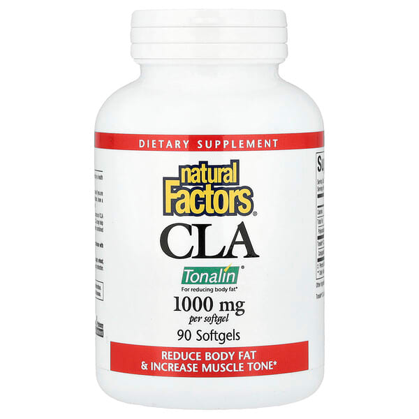 Natural Factors, CLA, 90 miękkich kapsułek