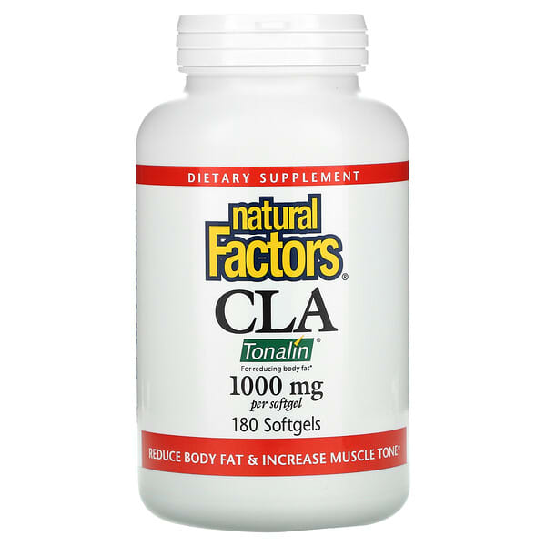 Natural Factors, CLA, Conjugated Linoleic Acid Blend, 1,000 mg, 180 Softgels