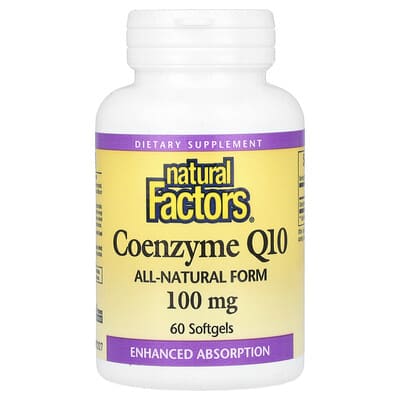 Natural Factors, Coenzyme Q10, 100 mg, 60 Softgels