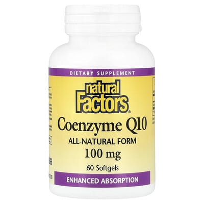 Natural Factors, Coenzyme Q10, 100 mg, 60 Softgels
