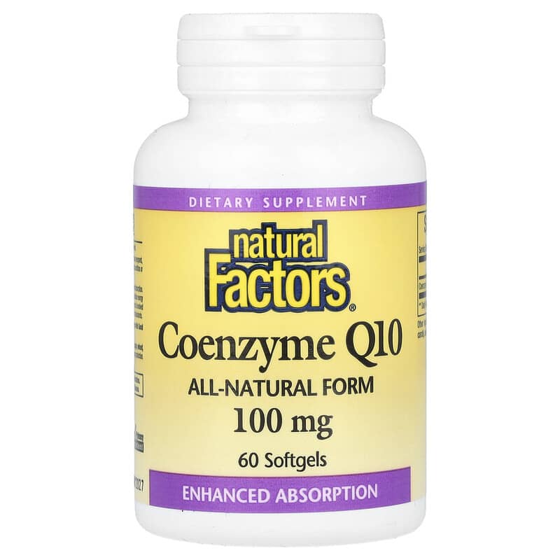 Co-enzym Q10, 100 mg, 60 softgels