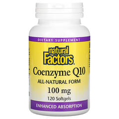 Natural Factors, Coenzima Q10, 100 mg, 120 Softgels