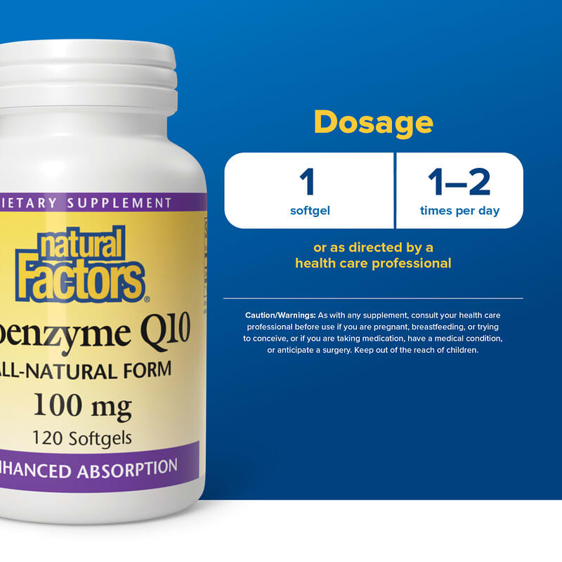 Koenzim Q10, 100 mg, 120 Yumuşak Jel
