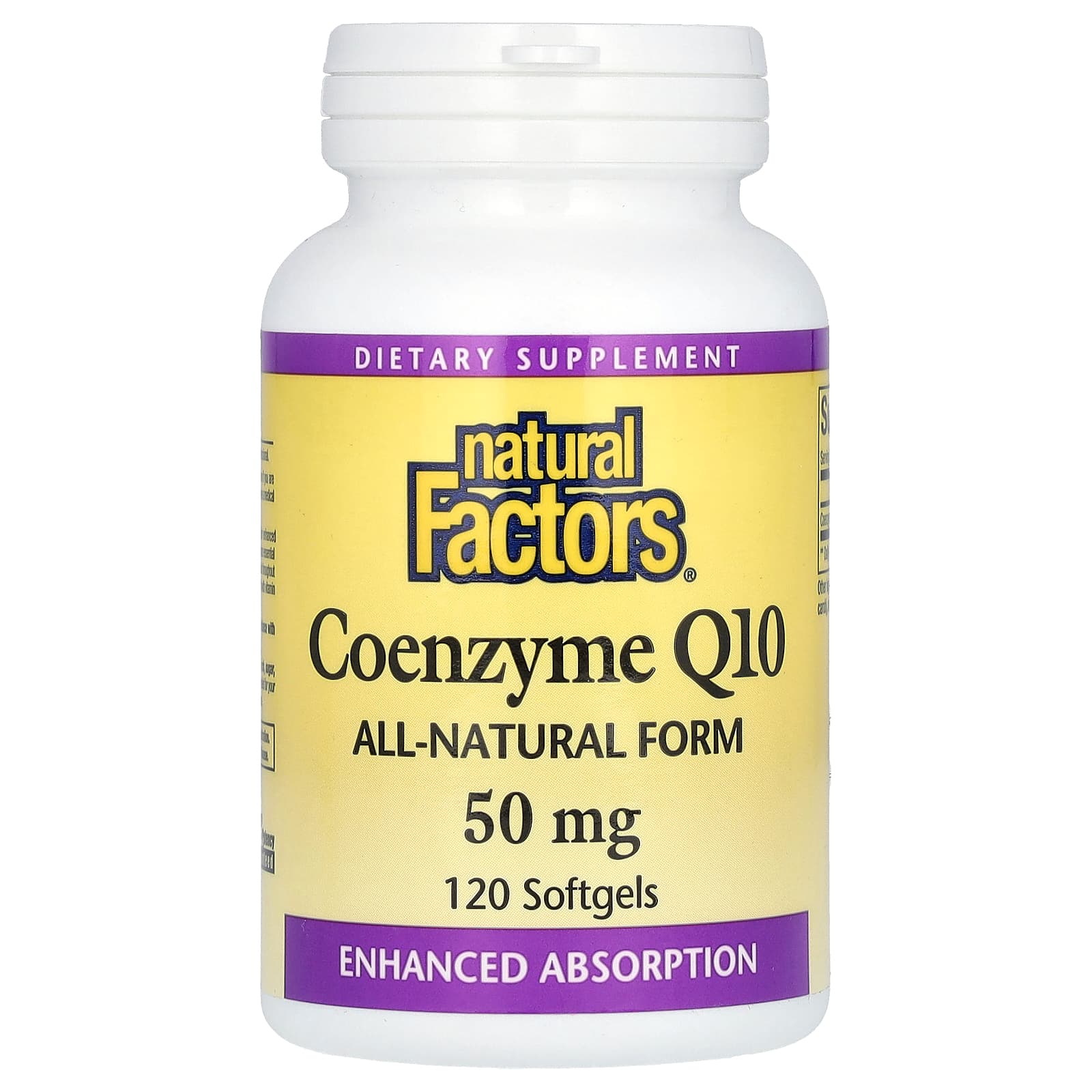 Natural Factors, Coenzyme Q10, 50 mg, 120 Softgels