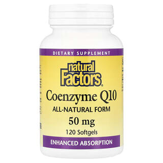 Natural Factors, Coenzyme Q10, 50 mg, 120  Softgels