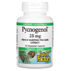 Natural Factors‏, Pycnogenol‏, 25 מ"ג, 60 כמוסות צמחוניות