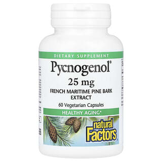 Natural Factors, Pycnogenol, 25 mg, 60 kapsułek wegetariańskich