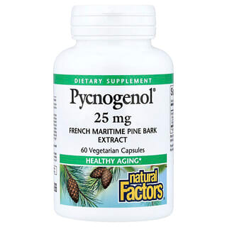 Natural Factors, Pycnogenol, 25 mg, 60 cápsulas vegetales