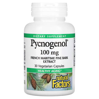 Natural Factors, Pycnogenol, 100 mg, 30 Cápsulas Vegetarianas