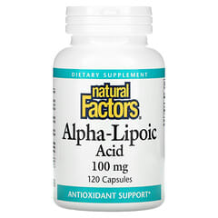 Natural Factors, Acide alpha-lipoïque, 100 mg, 120 capsules