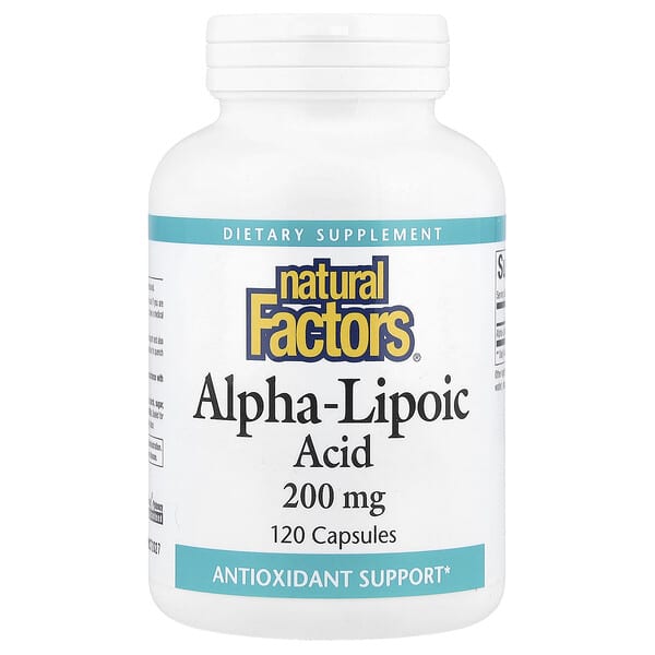 Alpha-Lipoic Acid, 200 mg, 120 Capsules