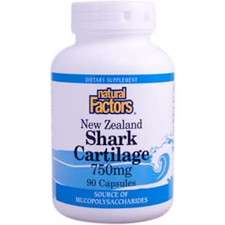 Natural Factors, New Zealand Shark Cartilage, 750 mg, 90 Capsules
