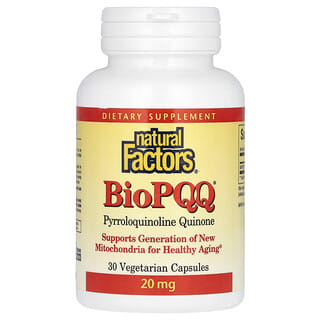 Natural Factors, BioPQQ, 20 mg, 30 Cápsulas Vegetarianas