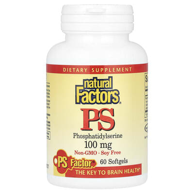 Natural Factors, Phospholipid Serine, 100 mg, 60 Softgels
