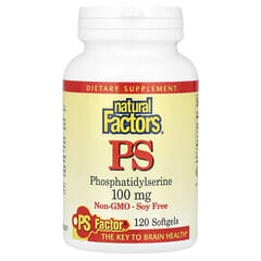 Natural Factors, 磷脂酰絲氨酸 PS，100 毫克，120 粒軟凝膠