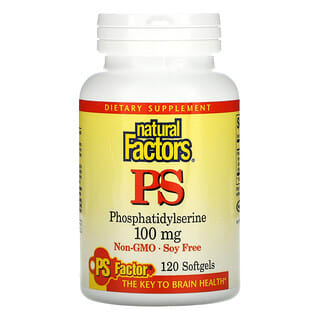 Natural Factors, PS, 100 mg, 120 Cápsulas Softgel