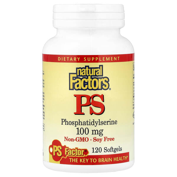 Natural Factors, PS, 100 mg, 120 Softgels — product photo 1