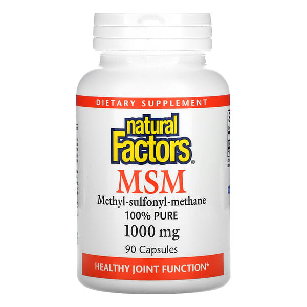 Natural Factors, メチルスルフォニルメタン、1,000mg、90粒