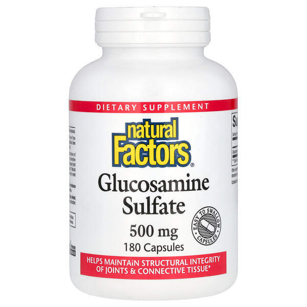 Glucosamine Sulfate, 500 mg, 180 Capsules