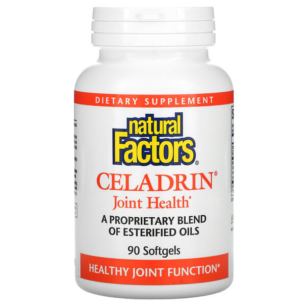 Natural Factors, Celadrin, salud de articulaciones, 90 softgel
