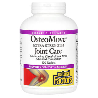 Natural Factors, OsteoMove, средство для ухода за суставами с повышенной силой действия, 120 таблеток