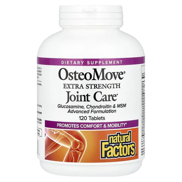 Natural Factors, OsteoMove, Suplemento para el cuidado de las articulaciones, 120 comprimidos