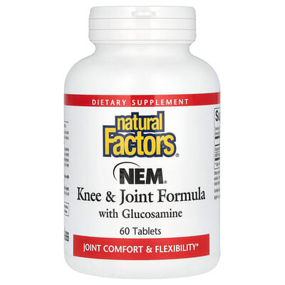 Natural Factors, NEM, Knee & Joint Formula with Glucosamine, 60 Tablets