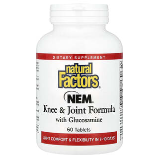 Natural Factors, NEM®, formule voor knie en gewrichten met glucosamine, 60 tabletten
