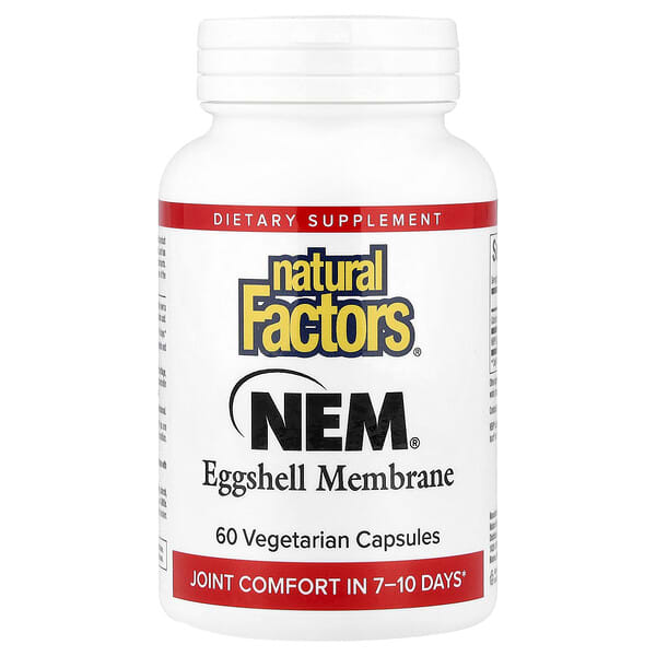 Natural Factors, NEM，天然蛋殼膜，60 粒素食膠囊