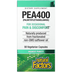 Natural Factors, PEA400, 90 вегетарианских капсул