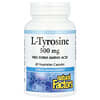 L-Tirosina, 1.000 mg, 60 Cápsulas Vegetarianas (500 mg por Cápsula)