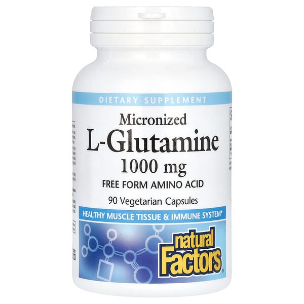 Micronized L-Glutamine, 1,000 mg, 90 Vegetarian Capsules