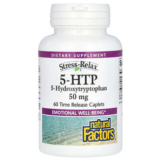 Natural Factors, Stress-Relax®, 5-HTP, 50 mg, 60 Time Release Caplets