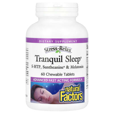 Natural Factors, Stress-Relax, Restful Sleep Formula, 60 Chewable Tablets