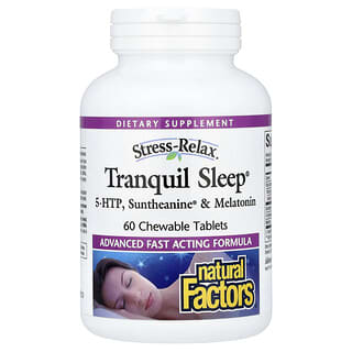Natural Factors, Stress-Relax®, Tranquil Sleep®, 60 Chewable Tablets