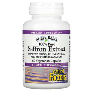 Natural Factors, Stress-Relax, 100% Pure Saffron Extract,  60 Vegetarian Capsules