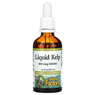 Natural Factors, Kelp líquido, 800 mcg, 50 ml (1,6 oz. Líq.)