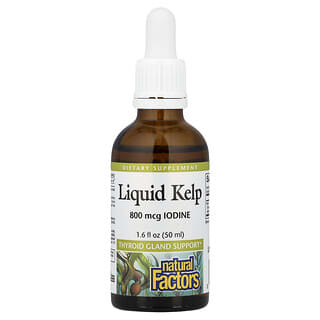 Natural Factors, Flydende tang, 800 mcg, 50 ml
